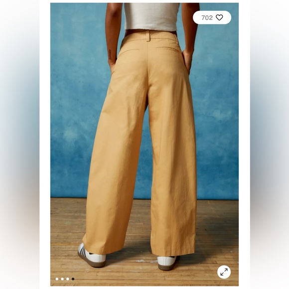 BDG Grandpa Twill Mid-Rise Trouser Pant - Picture 4 of 4